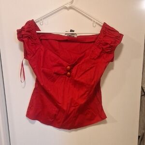 Collectif Vibrant Red Dress 2XL